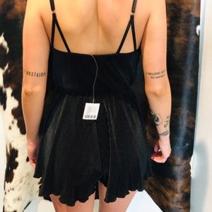 Urban Outfitters Silky Strappy Romper